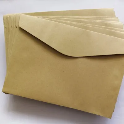 Enveloppes en papier kraft brun pour cartes postales de vministériels x format A5 sans impression
