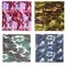 Foulard de tête magique en coton mélangé pour hommes et femmes, foulards camouflage, bandanas de marque, foulard de poignet, accessoires pour hommes et femmes