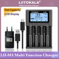 LiitoKala Lii-M4 18650 chargeur écran LCD universel chargeur intelligent capacité de Test pour 3.7V