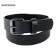 Ceinture en cuir PU noir pour étudiants sangles de taille pour garçons d'école ceinture de