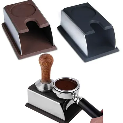 Support de bourrage en acier inoxydable robuste pour machine à café base de stockage de doseur de