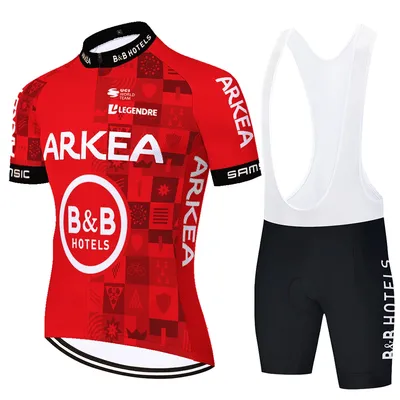 Arkea Samsic-Ensemble de maillot de cyclisme Vêtements de vélo de montagne d'été Vêtements de