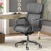 La-Z-Boy Sutherland Quilted Leather Executive Office Chair - High Back with Lumbar Support