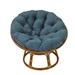 Papasan Chair - Beachcrest Home™ Zowie 42" Wide Tufted Papasan Chair Microfiber/Microsuede in Indigo | 42 W x 42 D in | Wayfair BCMH2016 42101676