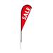 Arlmont & Co. Banner, Flag, Advertising, Pole Set, Outdoor Retail, Sale Feather Flag in Red | 4 H x 12 W in | Wayfair