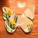 Anthropologie Accents | Flash Sale! Anthropologie Butterfly Ceramic Jewelry Tray Wall Hanging Art | Color: Green/White | Size: 4.5” X 3.5”