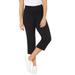 Plus Size Women's Yoga Capri by Catherines in Black (Size 5XWP)