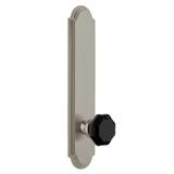 Grandeur Arc Solid Brass Tall Plate Left Handed Privacy Door Knob Set