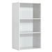 3 Open Shelf Bookcase Modern Storage Display Cabinet - White - 17" x 11.5" x 31.5" (L x W x H)