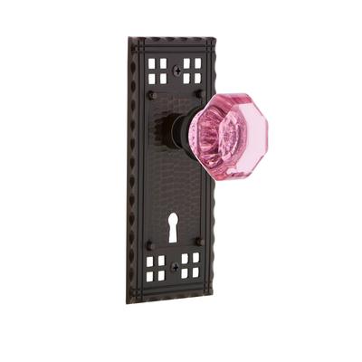 Nostalgic Warehouse Craftsman Solid Brass Rose Dummy Door Knob Set