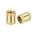 M8 x 12mm(L) x 10mm(OD) Knurled Threaded Insert Embedment Nuts 50 Pcs - M8 x 12mm(L) x 10mm(OD),50 pcs