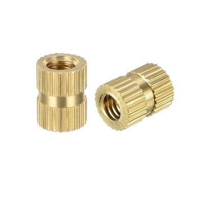 M4 x 8mm(L) x 6.4mm(OD) Knurled Threaded Insert Embedment Nuts 30 Pcs - M4 x 8mm(L) x 6.4mm(OD),30 pcs