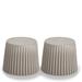 Set of 2 Stackable Stacking Cupcake Stool Dining Ottomans End Side Table Accent Chair Living Bedroom Kitchen Office