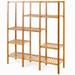 Eco-Friendly Bamboo 4-Shelf Bookcase Storage Rack - 45.5" x 12.5" x 55.5" (L x W x H)