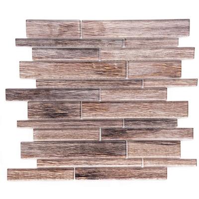 Woodland 1in x 3in Maple Glass Backsplash Wall Tile