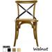 Mid Century Modern Contemporary Antique Style Cross Back X Open Wooden Frame Dining Accent Wood Chairs