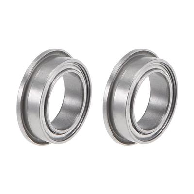 MF128ZZ Flange Ball Bearing 8x12x3.5mm Shielded Chrome Bearings 2pcs - MF128ZZ (2Qty)