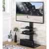 FITUEYES TV Stand with Swivel Mount for up to 65 inch with shelf Samsung Vizio TCL LED LCD flat screen TVs