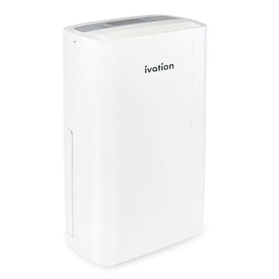 Ivation 14.7 Pint Small-Area Compressor Dehumidifier – Small and Compact with Continuous Drain