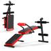 Multi-Functional Foldable Weight Bench Adjustable Sit-up Board with Monitor - 52" – 53" x 23" x 23" - 29" (L x W x H)