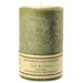 1 Pc Textured 4x6 Sage and Citrus Pillar Candles 4 in. diameterx6.25 in. tall - Sage and Citrus