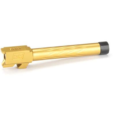 Ed Brown Products Threaded Barrel 5.035in Glock 17 9mm Luger 1/2x28 Thread 1-16 Twist 416R Stainless Titanium Nitride GL-G17-SR-9-GLD