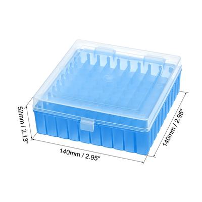 Freezer Tube Box 100 Places Rack for 1.5/1.8/2ml Microcentrifuge Tubes