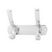 Bathroom Stainless Steel 2 Hooks Door Wall Mounted Towel Hanger Rack - Silver Tone - 6.3" x 2.6" x 4.7"(L*W*H)