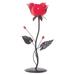 Red Rose Candle Holder