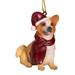 Design Toscano Holiday Pet Welsh Corgi Dog Christmas Ornament