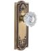 Grandeur Parthenon Solid Brass Rose Dummy Door Knob Set with
