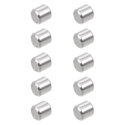 10Pcs 8mmx8mm Dowel Pin 304 Stainless Steel Shelf Support Silver Tone - 8mm - 8mm 10Pcs