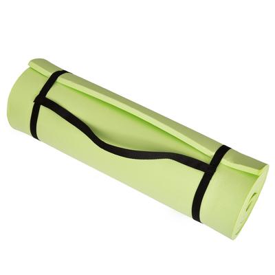 Thick Yoga Mat - Double Sided 1/2-Inch Workout Mat - 72x24-Inch Exercise Mat for Home Gym Fitness with Strap by Wakeman