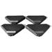 4 Pcs 195 lbs Patio Cantilever Offset Umbrella Base Weight Sand - 33" x 33" x 3.5"(L x W x H)