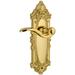 Grandeur Grande Victorian Solid Brass Rose Passage Door Lever Set with