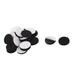20Pcs Felt Round 25mm Chair Foot Cover Table Furniture Leg Protector - Black - 1" x 0.11"(D*T)