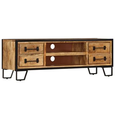 vidaXL TV Stand with Drawers 47.2"x11.8"x15.7" Solid Wood Mango