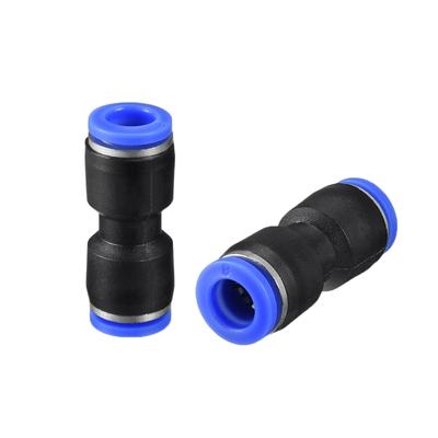 15pcs Push to Connect Fittings 8mm or 5/16" Straight OD Push Tube Fittings Blue - 15pcs 5/16"