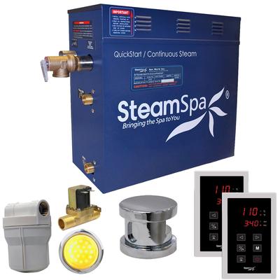 SteamSpa Royal 4.5 KW QuickStart Acu-Steam Bath Generator Package with