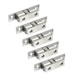 5pcs Cabinet Door Closet Double Ball Catch Tension Latch 40mmL - Silver Tone - 40mm 5pcs