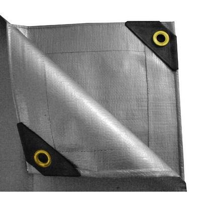 12 x 40 Heavy Duty Canopy Tarp - Silver - As Pictured