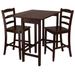 Lynnwood 3-Pc Drop Leaf High Table 2 Counter Ladder Back Stool/Chair