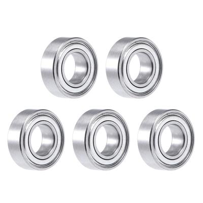 R166ZZ Deep Groove Ball Bearing 3/16"x3/8"x1/8" Shielded Chrome Bearings 5pcs - 5 Pack - R166ZZ (3/16"x3/8"x1/8")