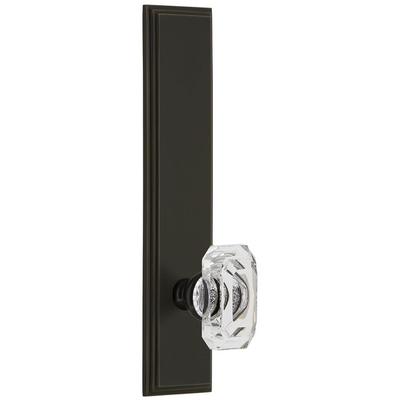 Grandeur Carre Solid Brass Tall Plate Rose Single Dummy Door Knob with