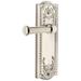 Grandeur Parthenon Solid Brass Rose Privacy Door Lever Set with