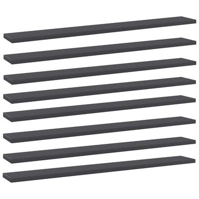 vidaXL Bookshelf Boards 8 pcs Gray 31.5