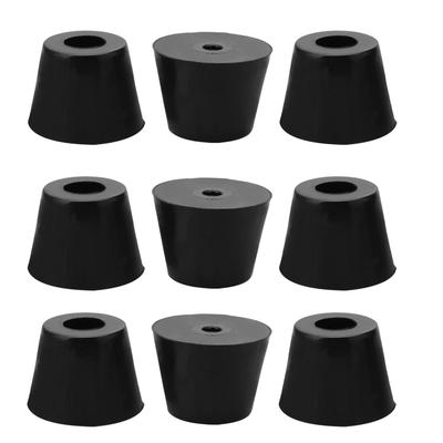 9pcs Rubber Feet Bumper Buffer Electronic Scale w Metal Washer,D17x13xH13mm - Black - 0.669"x0.512"x0.512"(Top D*Bottom D*H)