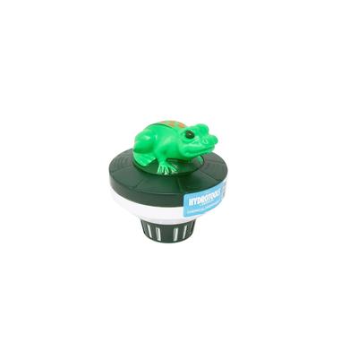 7.5-Inch Green Black Frog Floating Swimming Pool Chlorine Dispenser