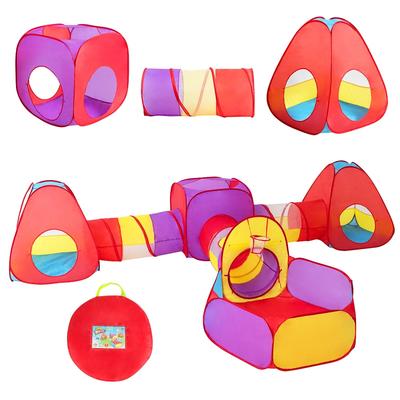 Costway 7pc Kids Ball Pit Play Tents & Tunnels Pop Up Baby Toy Gifts - See Details