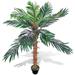 vidaXL Artificial Plant Coconut Palm Tree with Pot 55"